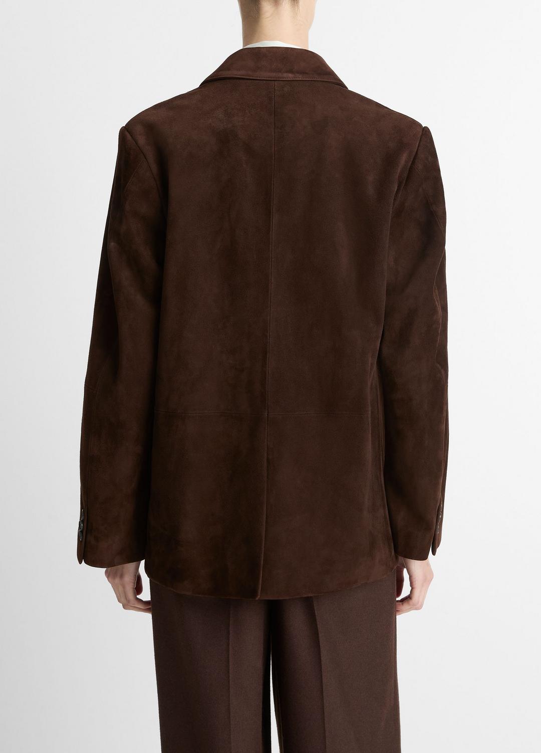 Suede Blazer in Blazers - CHOCOLATE | VINCE Women