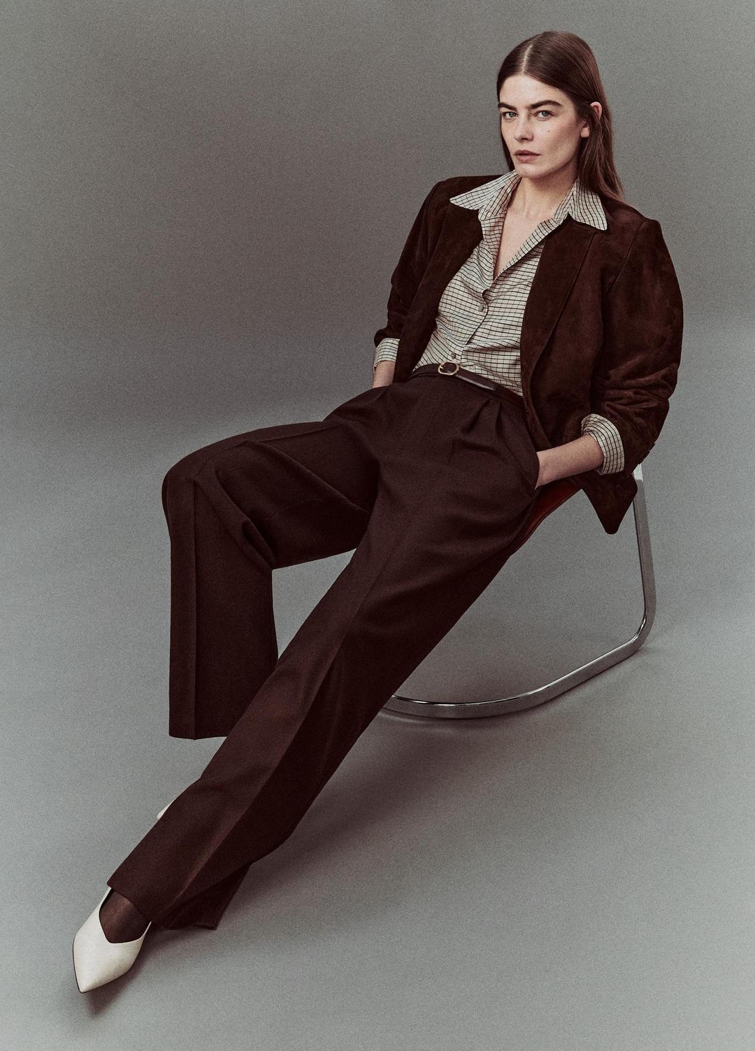 Suede Blazer in Blazers - CHOCOLATE | VINCE Women