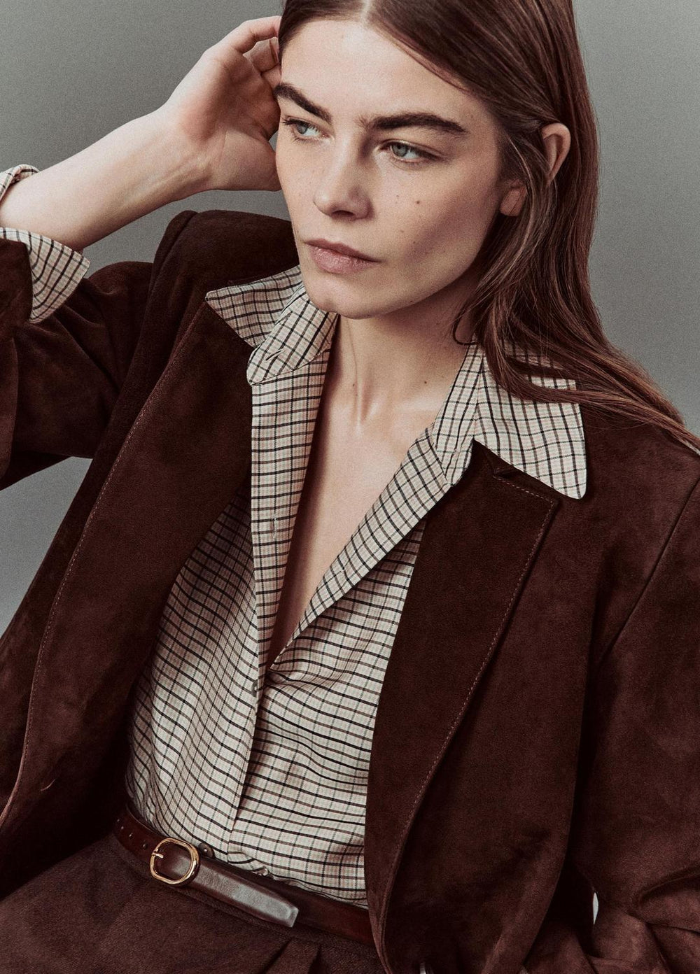 Suede Blazer in Blazers - CHOCOLATE | VINCE Women