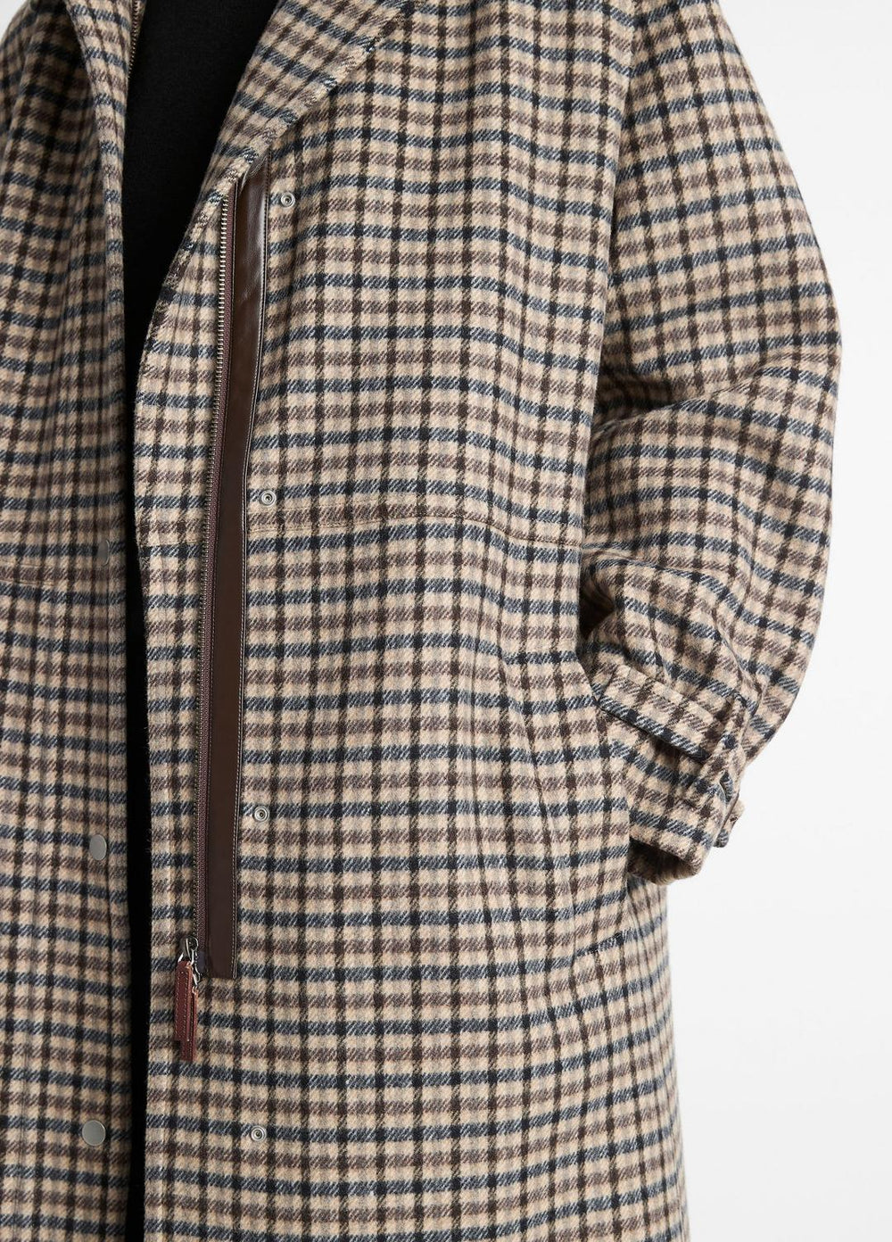 Plaid Car Coat in Coats - MULTI CHECK | VINCE Women
