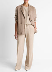 Double-Face Wool & Cashmere-Blend Blazer in Blazers - HEATHER DOE | VINCE Women