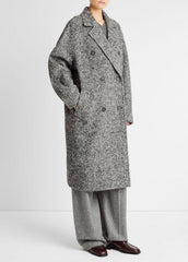 Italian Wool-Blend Overcoat in Coats - GREYSTONE | VINCE Women