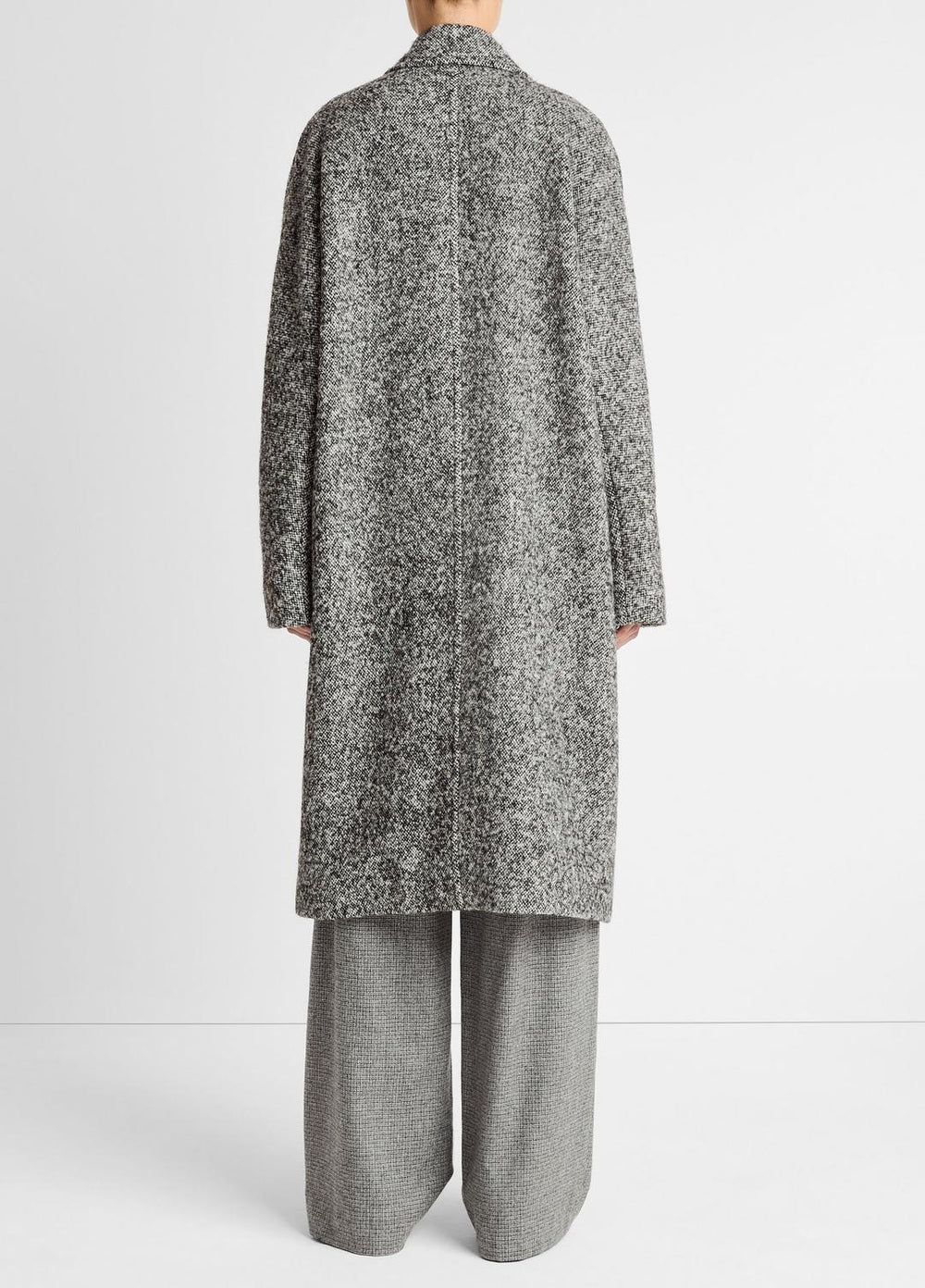 Italian Wool-Blend Overcoat in Coats - GREYSTONE | VINCE Women