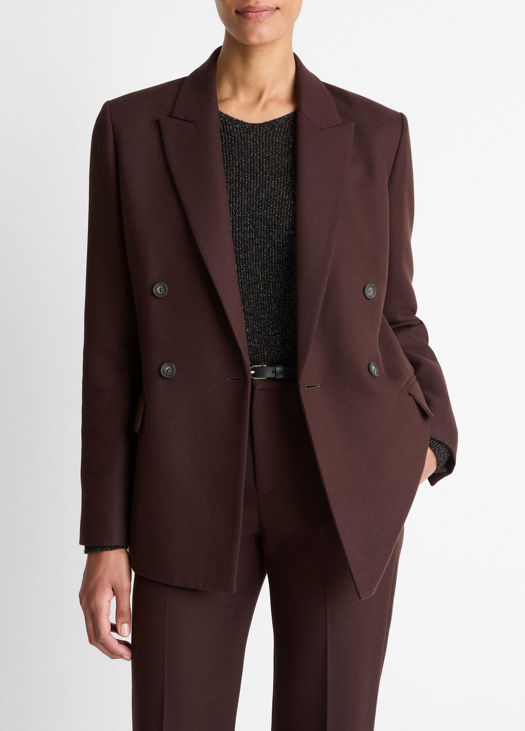 Sculptural Tailored Blazer in Blazers - BLACK GRAPE | VINCE Women