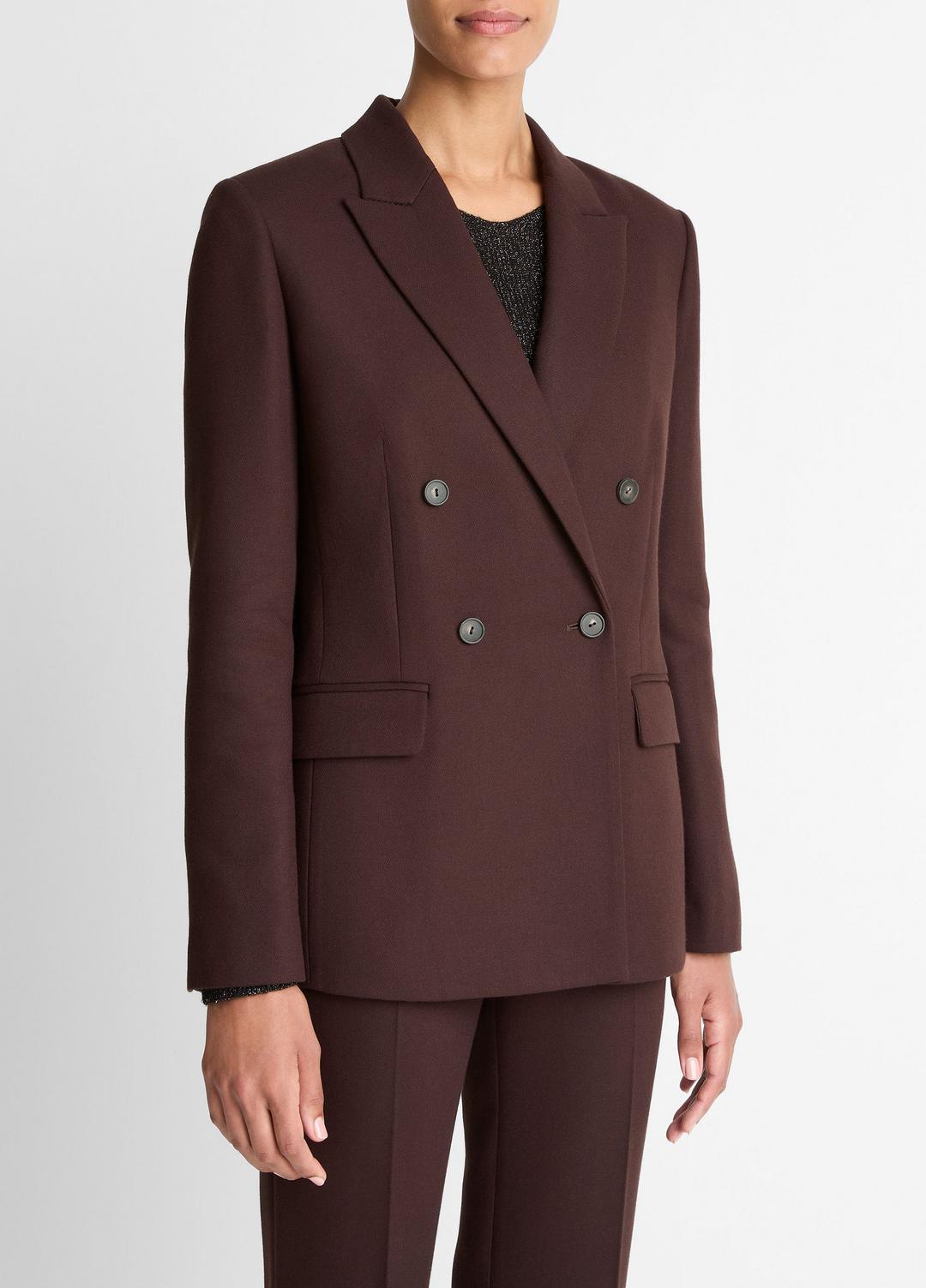 Sculptural Tailored Blazer in Blazers - BLACK GRAPE | VINCE Women