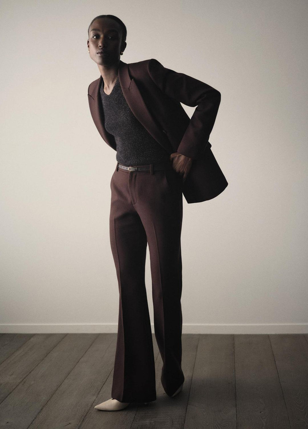 Sculptural Tailored Blazer in Blazers - BLACK GRAPE | VINCE Women