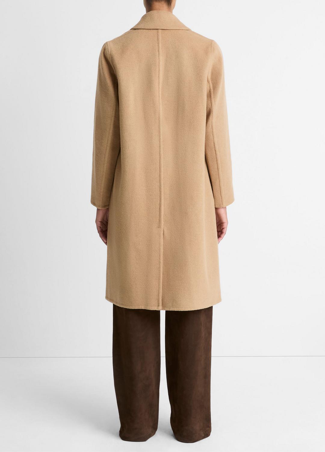 Classic Wool-Blend Straight Coat in Coats - CAMELLO | VINCE Women