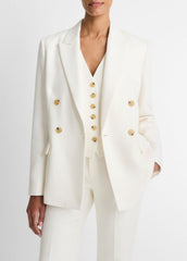 Sculptural Tailored Blazer in Blazers - OFF WHITE | VINCE Women