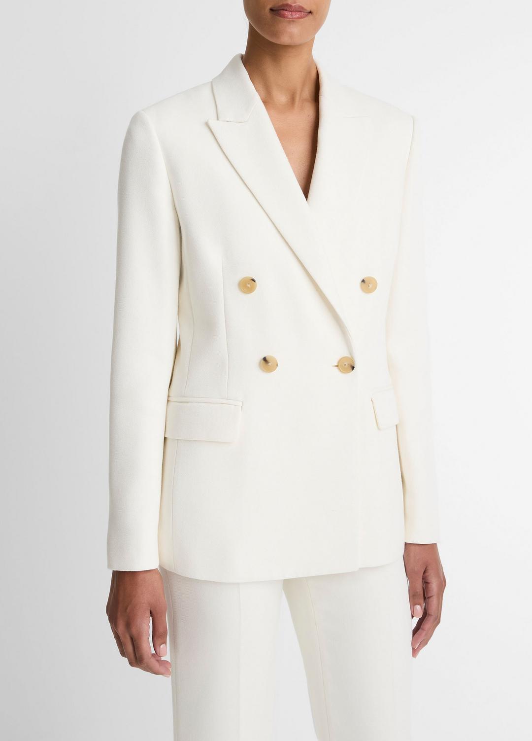 Sculptural Tailored Blazer in Blazers - OFF WHITE | VINCE Women