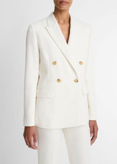 Sculptural Tailored Blazer in Blazers - OFF WHITE | VINCE Women