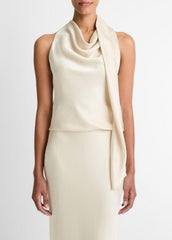 Satin Scarf Top in Tank Tops - BONA | VINCE Women