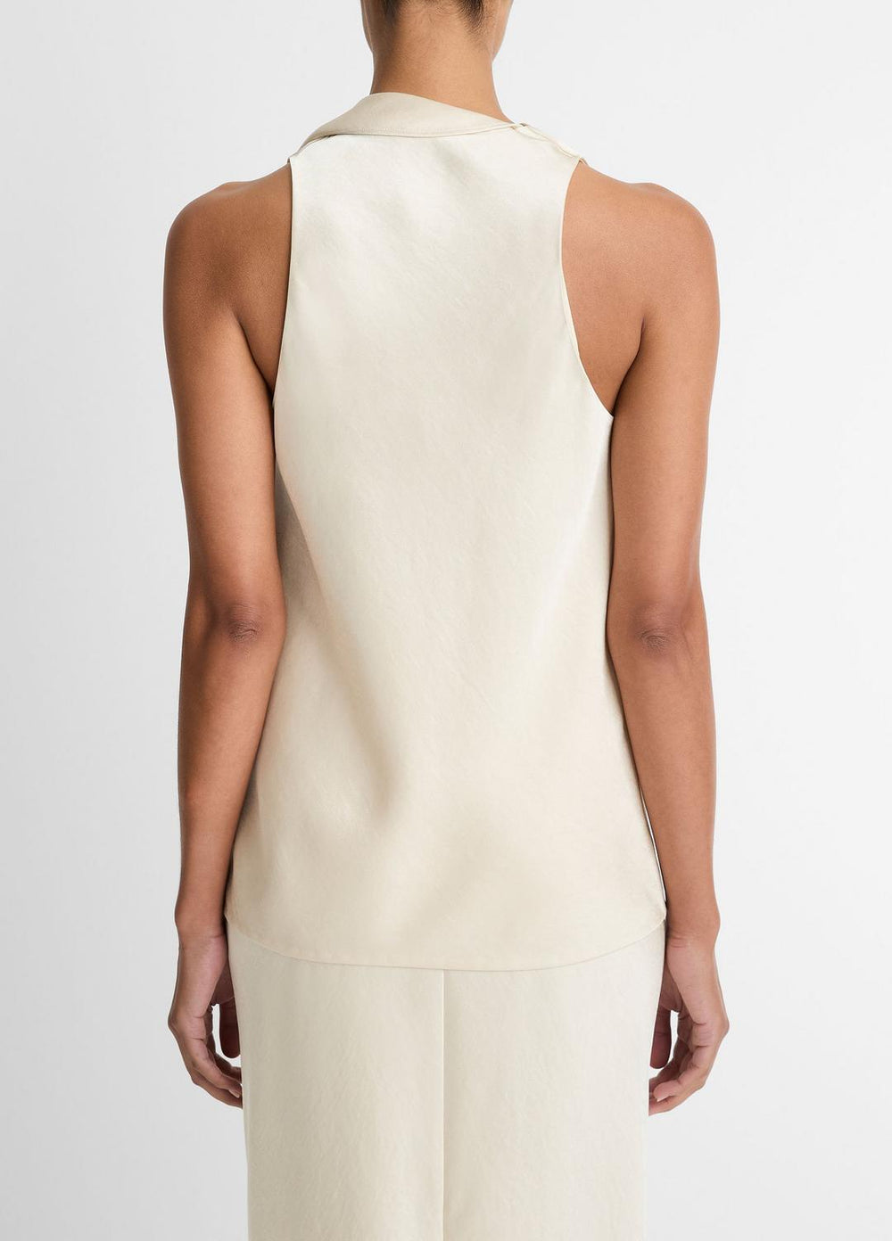 Satin Scarf Top in Tank Tops - BONA | VINCE Women