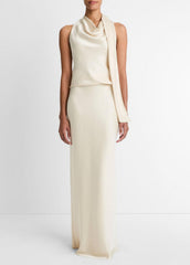 Satin Scarf Top in Tank Tops - BONA | VINCE Women