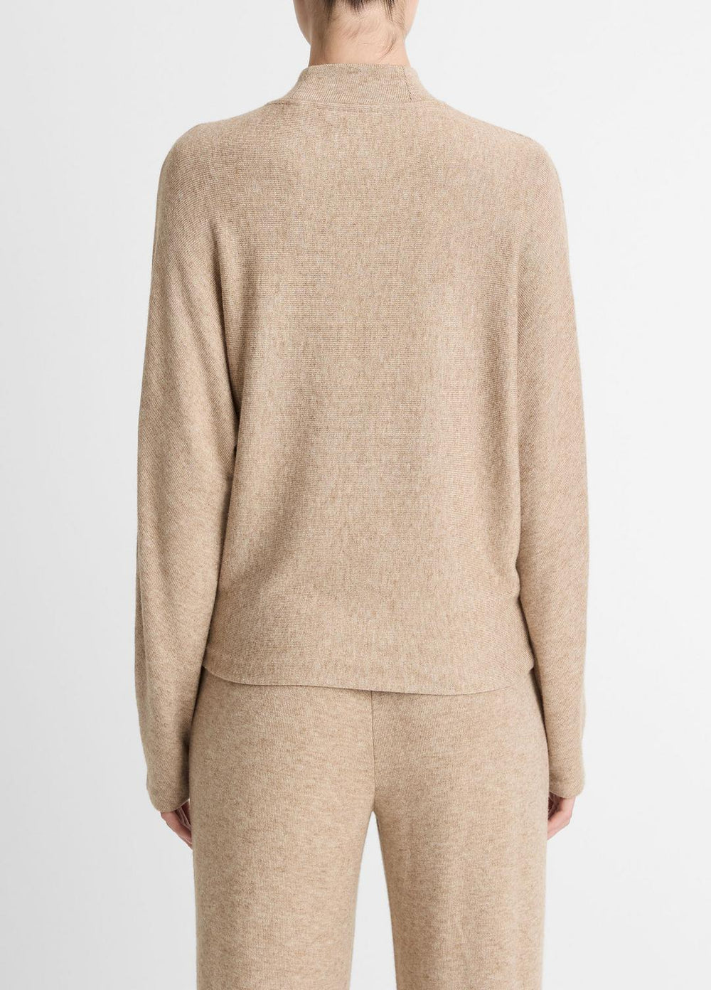 Cozy Dolman-Sleeve Mock-Neck Top in Long Sleeve - HEATHER BRUNA | VINCE Women