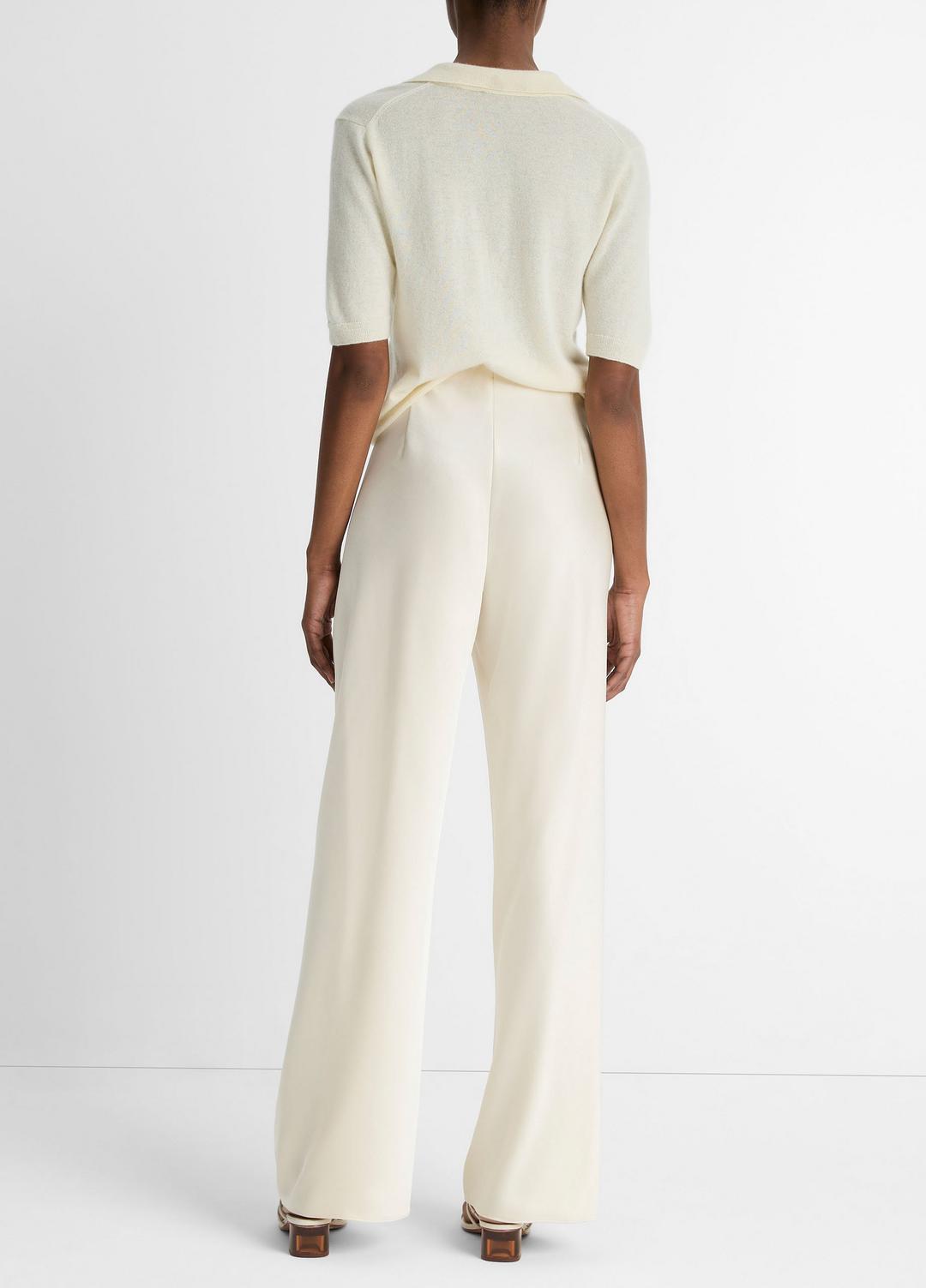 Colette High-Rise Fluid Satin Bias Pant in Pants - BONA | VINCE Women