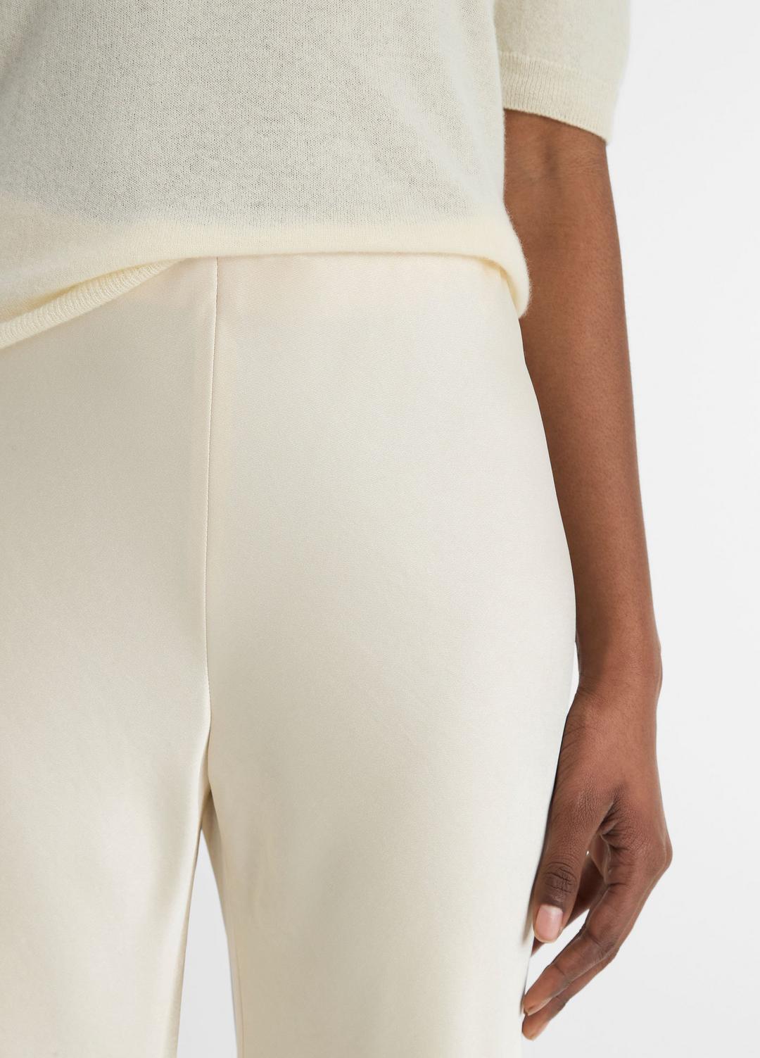 Colette High-Rise Fluid Satin Bias Pant in Pants - BONA | VINCE Women