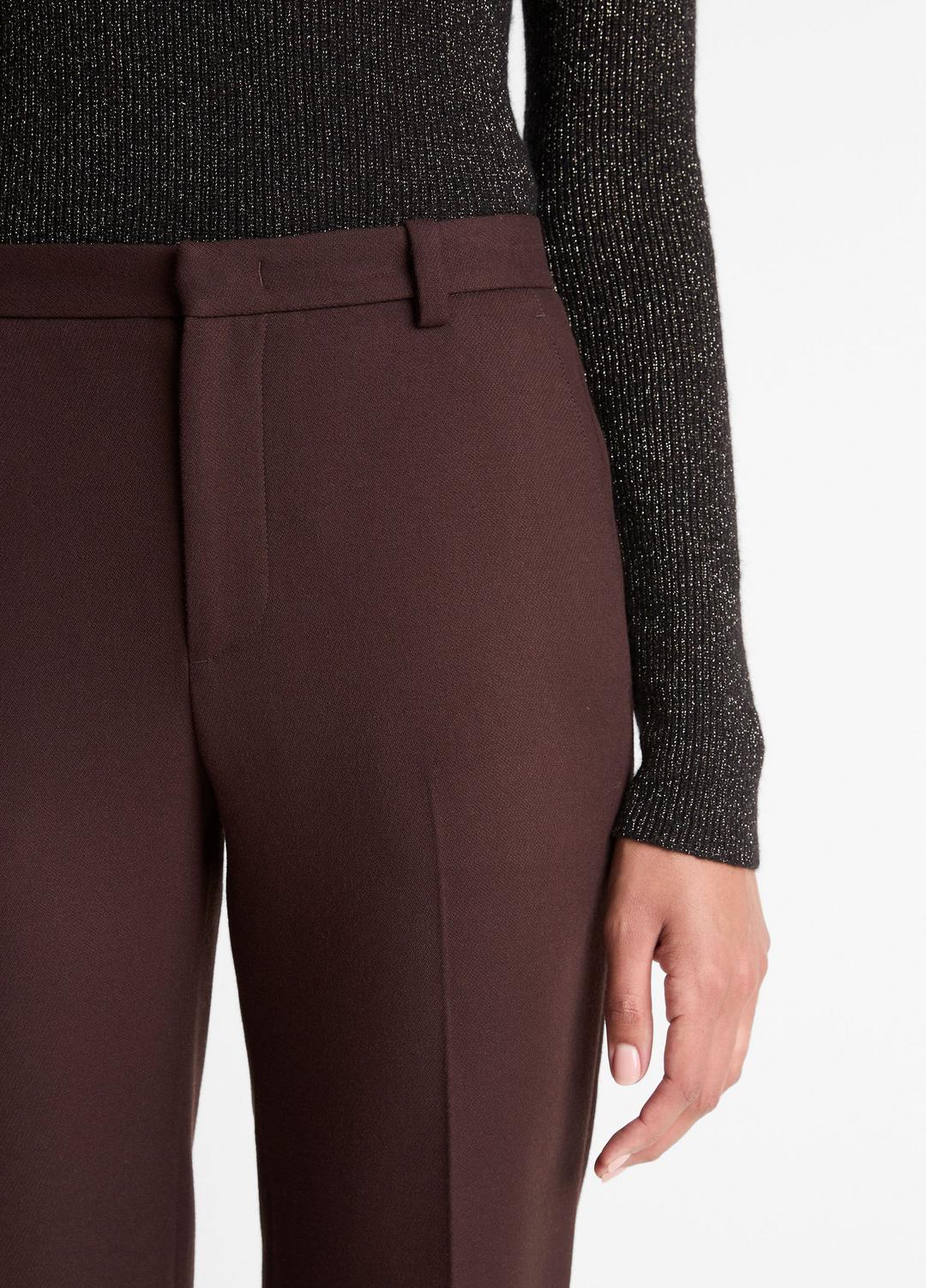 Sculptural Flare Trouser in Trousers - BLACK GRAPE | VINCE Women
