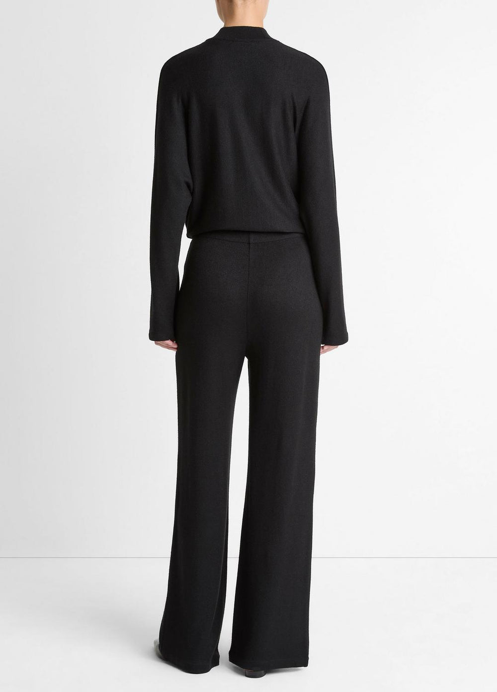 Cozy Wide-Leg Pant in Wide Leg - BLACK | VINCE Women