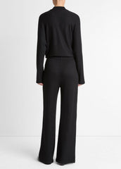 Cozy Wide-Leg Pant in Wide Leg - BLACK | VINCE Women
