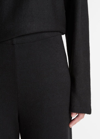 Cozy Wide-Leg Pant in Wide Leg - BLACK | VINCE Women