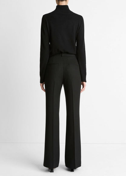 Sculptural Flare Trouser in Trousers - BLACK | VINCE Women