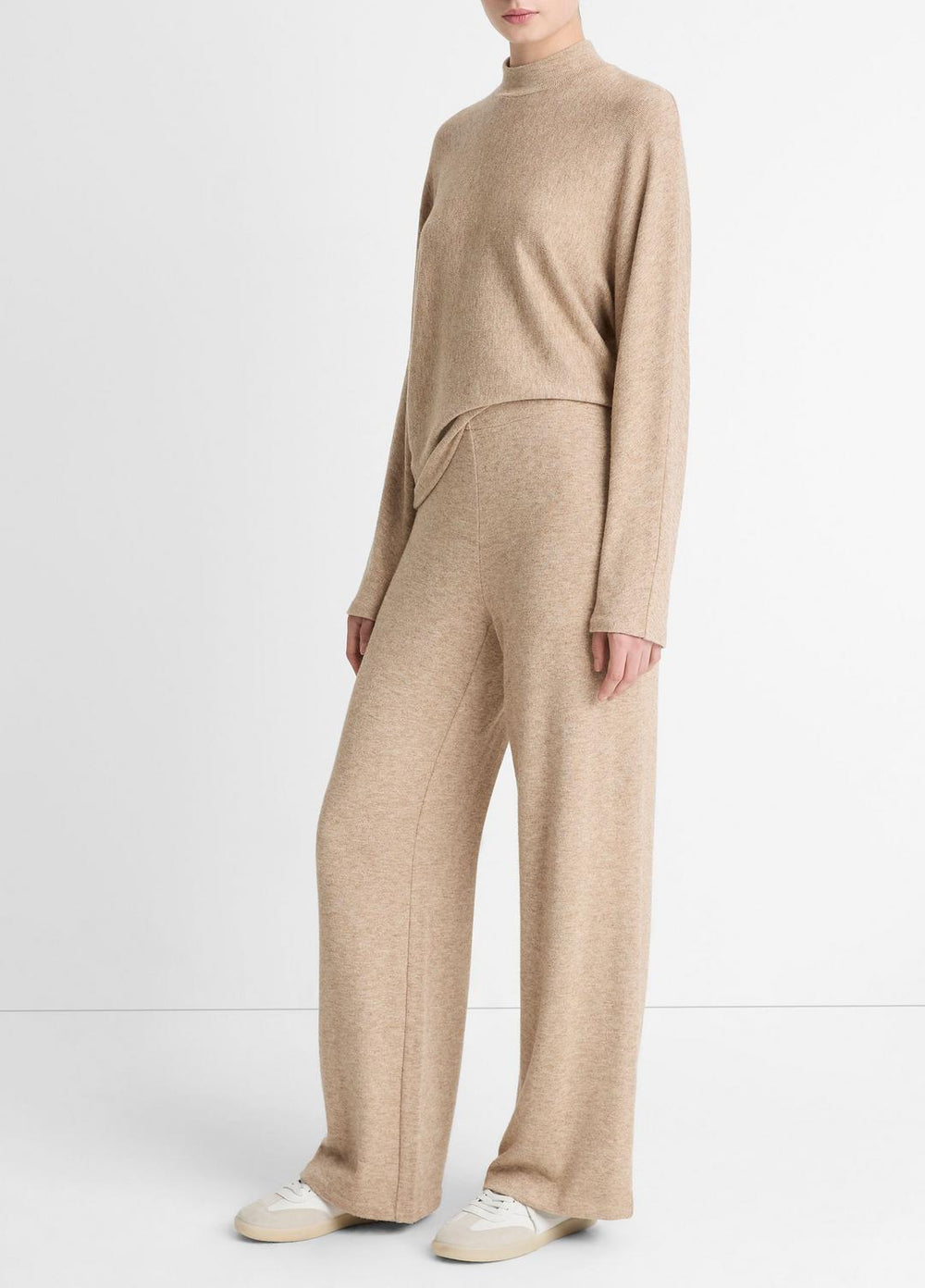 Cozy Wide-Leg Pant in Wide Leg - HEATHER BRUNA | VINCE Women