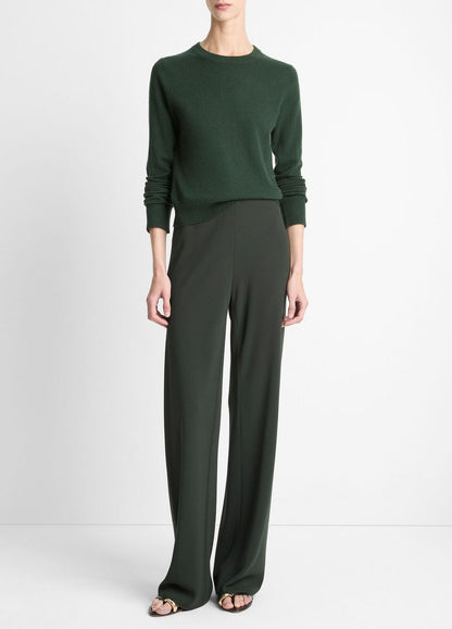 Colette High-Rise Crepe Bias Pant in Trousers - VERDE | VINCE Women