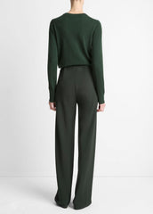 Colette High-Rise Crepe Bias Pant in Trousers - VERDE | VINCE Women
