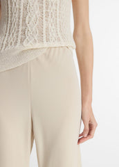 Colette High-Rise Crepe Bias Pant in Trousers - SHELL | VINCE Women