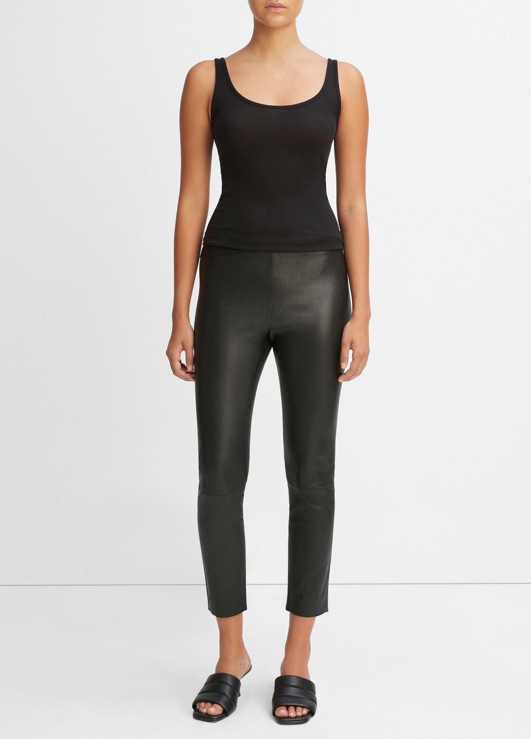 Leather Legging in Leggings - BLACK | VINCE Women