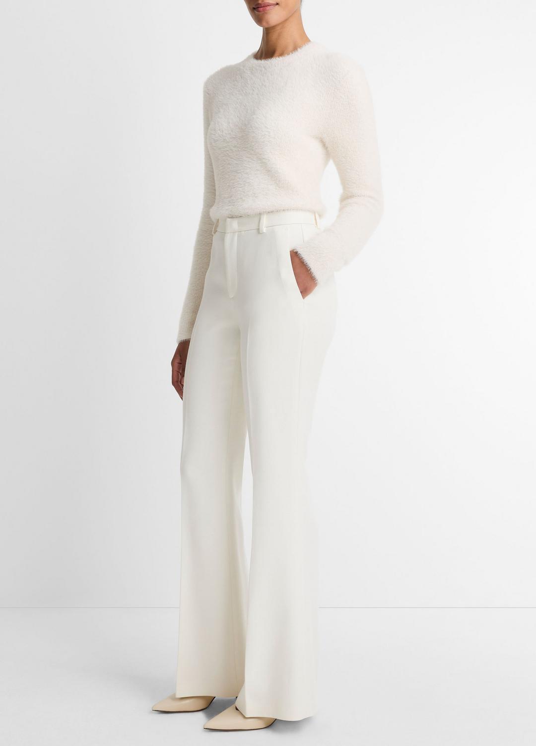 Sculptural Flare Trouser in Trousers - OFF WHITE | VINCE Women