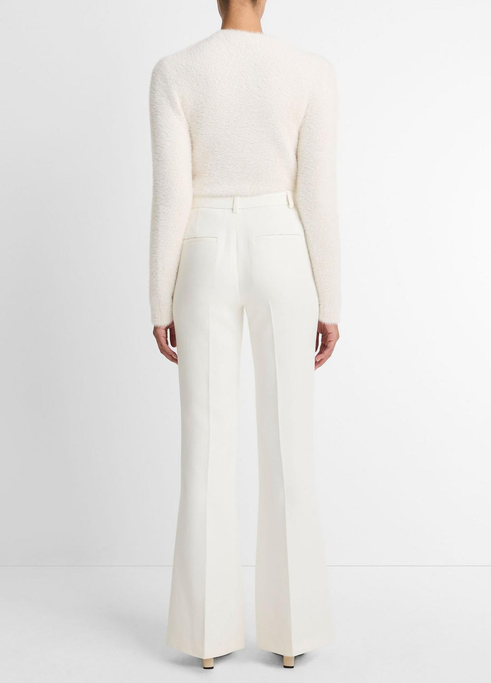 Sculptural Flare Trouser in Trousers - OFF WHITE | VINCE Women