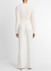 Sculptural Flare Trouser in Trousers - OFF WHITE | VINCE Women