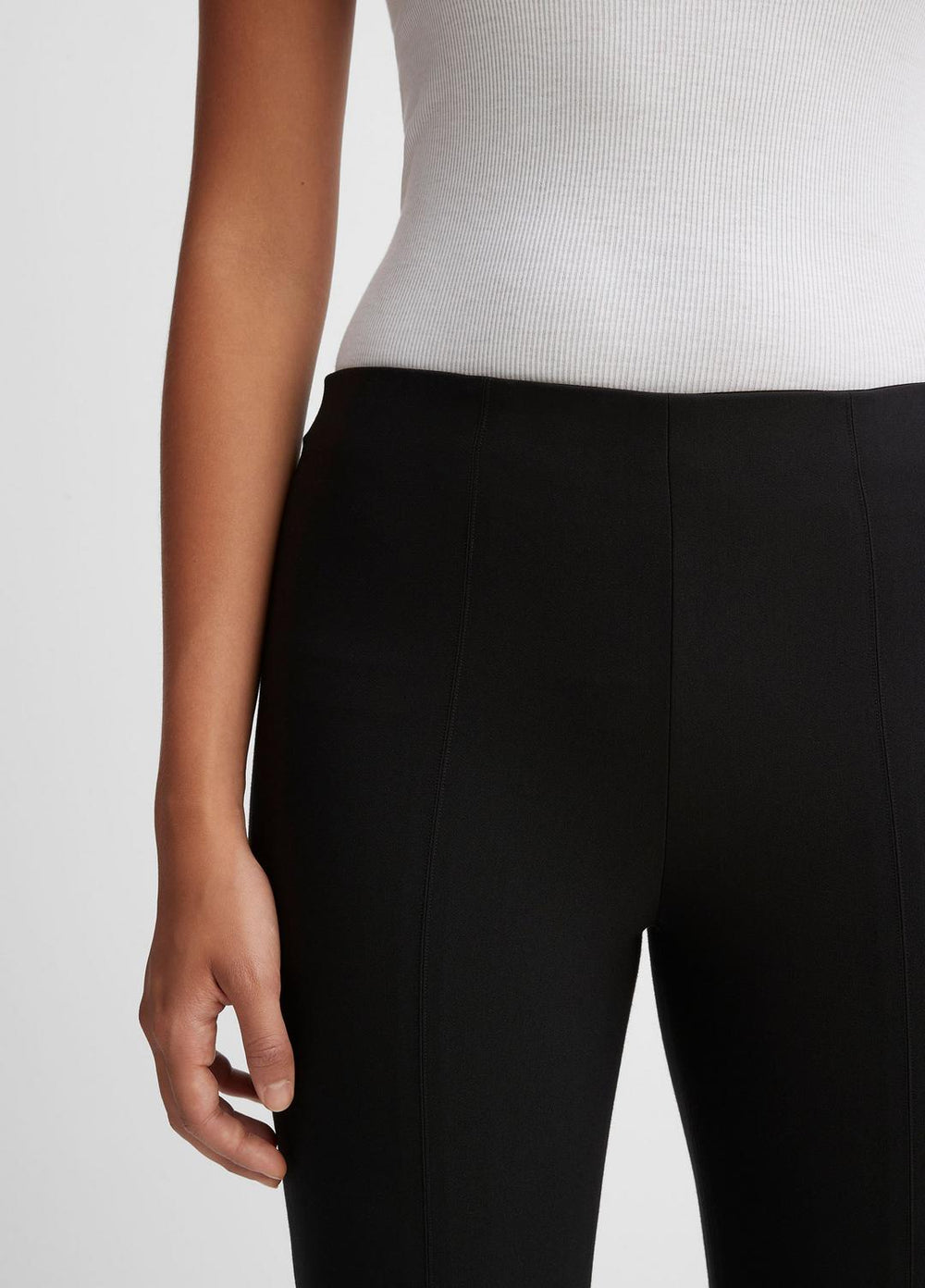 Women's Stitch Front Seam Ponte Legging - BLACK | VINCE Women