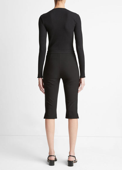 Slim-Fit Capri in Pants - BLACK | VINCE Women
