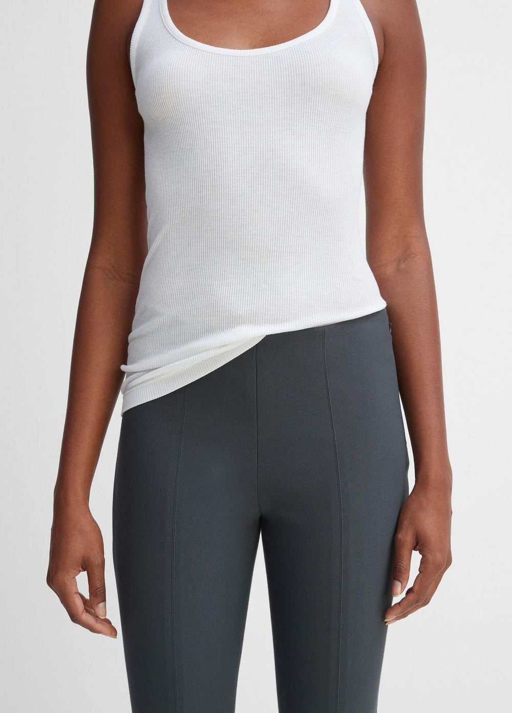 Women's Stitch Front Seam Ponte Legging - DARK GREY | VINCE Women