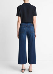 Citizens of Humanity Lyra Wide-Leg Crop Clean-Hem Jean in Denim - DAKOTA | VINCE Women