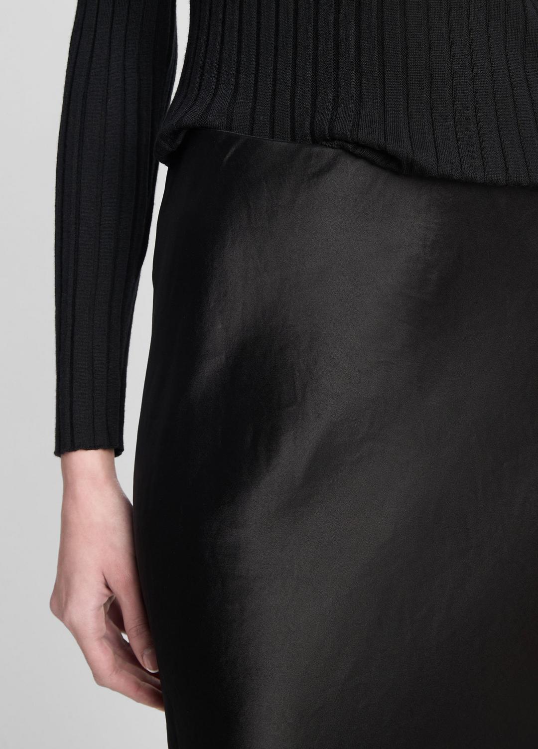 Satin Maxi Skirt in Skirts - BLACK | VINCE Women