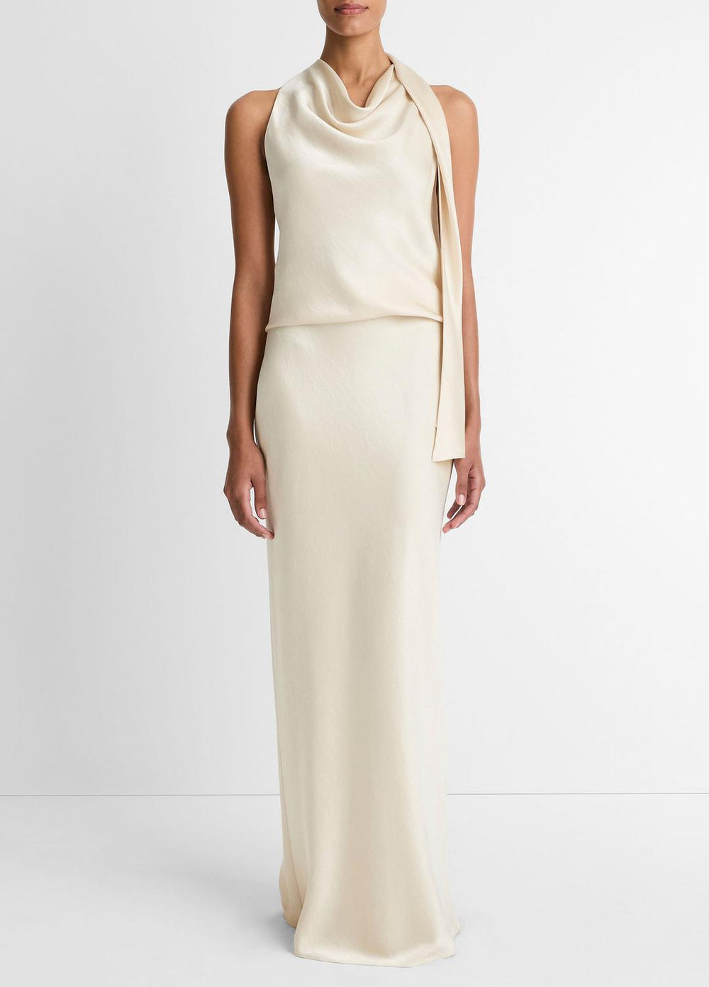 Satin Bias Column Skirt in Skirts - BONA | VINCE Women