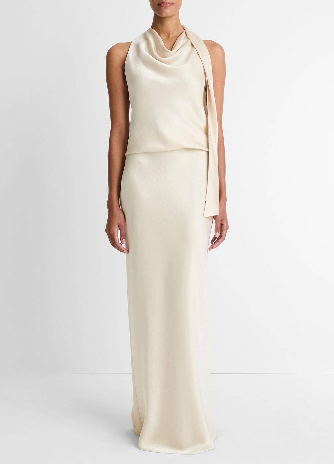Satin Bias Column Skirt in Skirts - BONA | VINCE Women