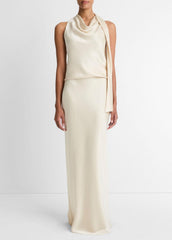 Satin Bias Column Skirt in Skirts - BONA | VINCE Women