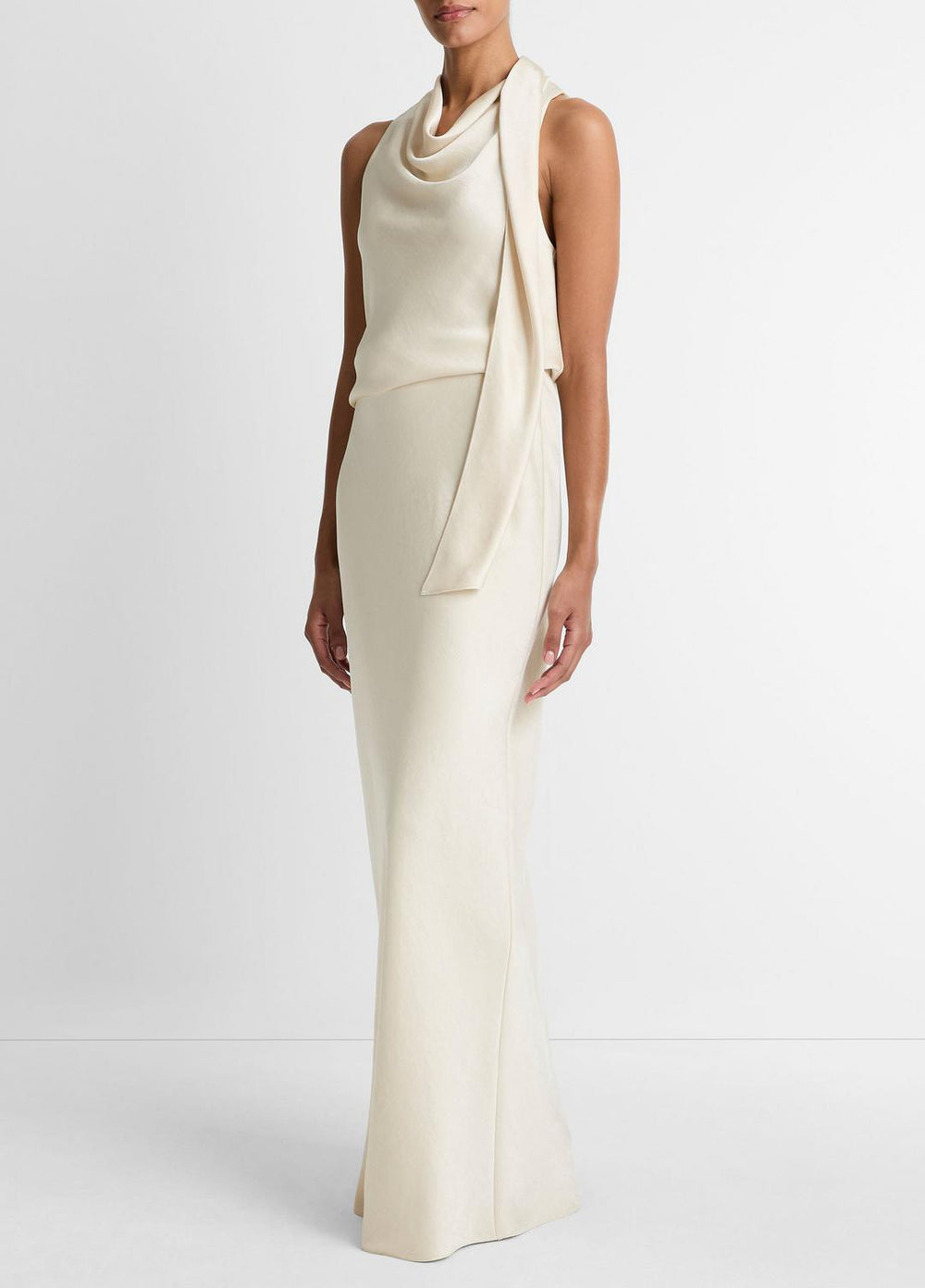 Satin Bias Column Skirt in Skirts - BONA | VINCE Women