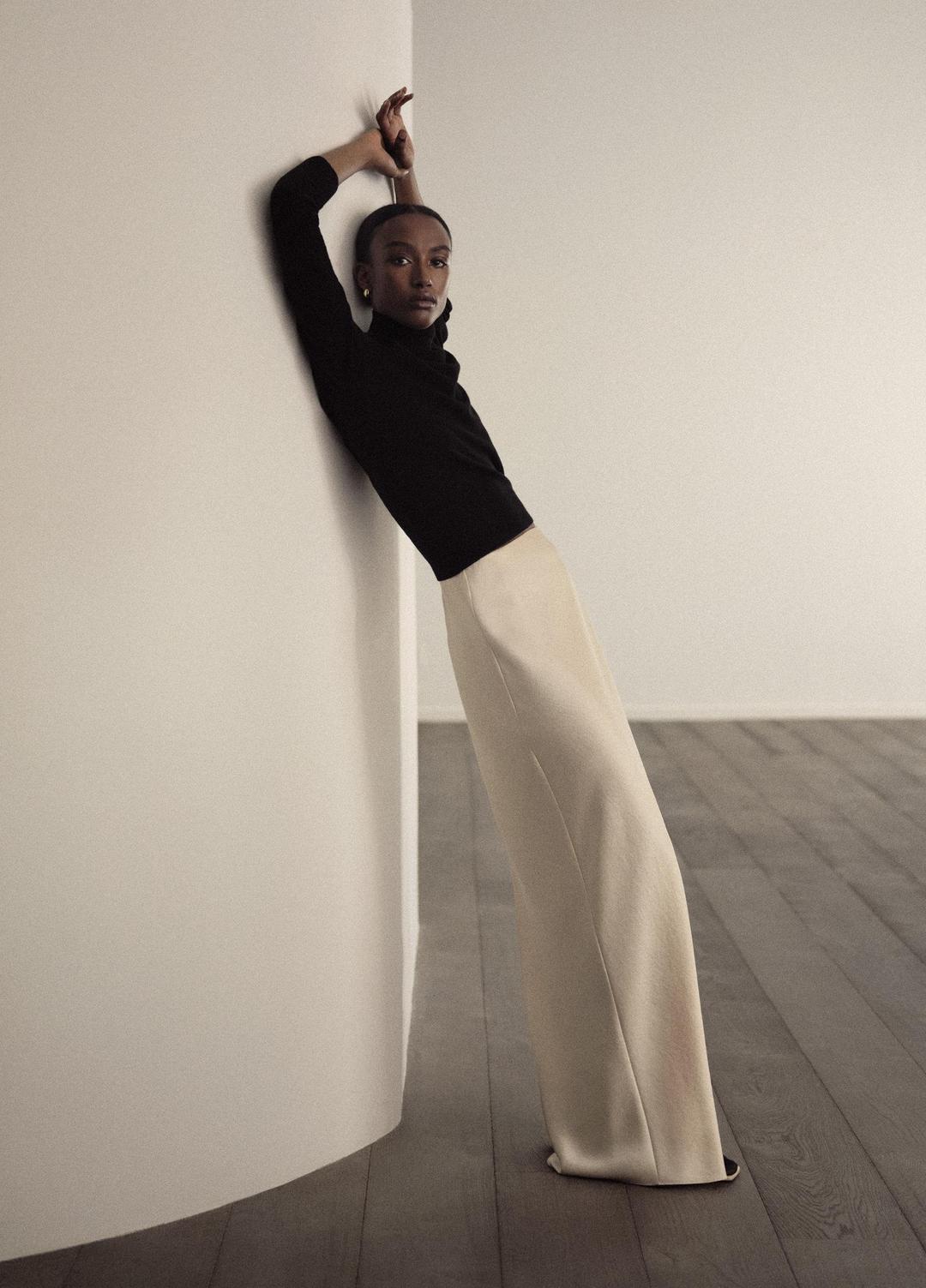 Satin Bias Column Skirt in Skirts - BONA | VINCE Women