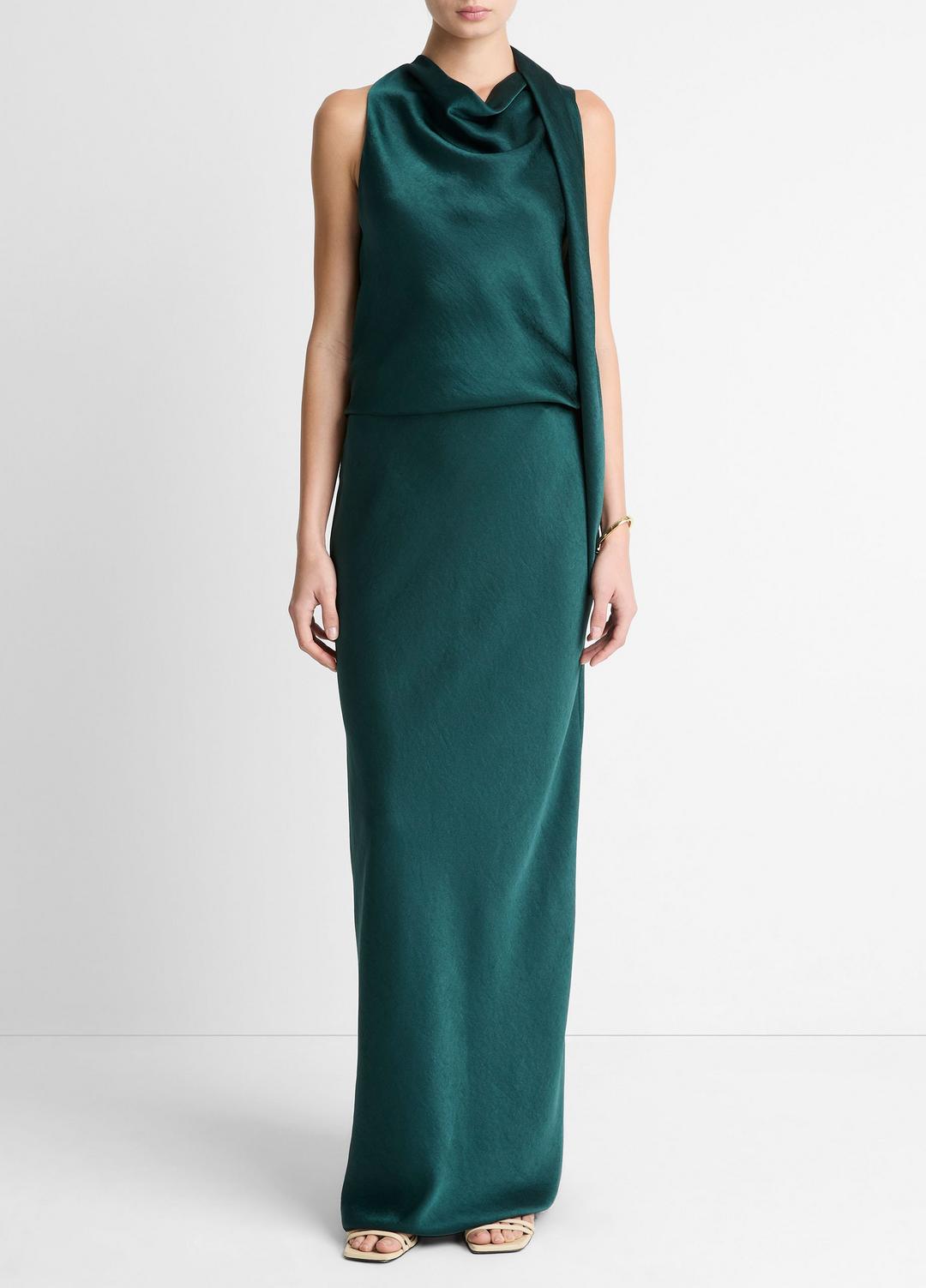 Satin Bias Column Skirt in Skirts - JUNIPER | VINCE Women