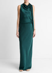 Satin Bias Column Skirt in Skirts - JUNIPER | VINCE Women