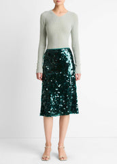 Paillette Bias Skirt in Skirts - JUNIPER | VINCE Women