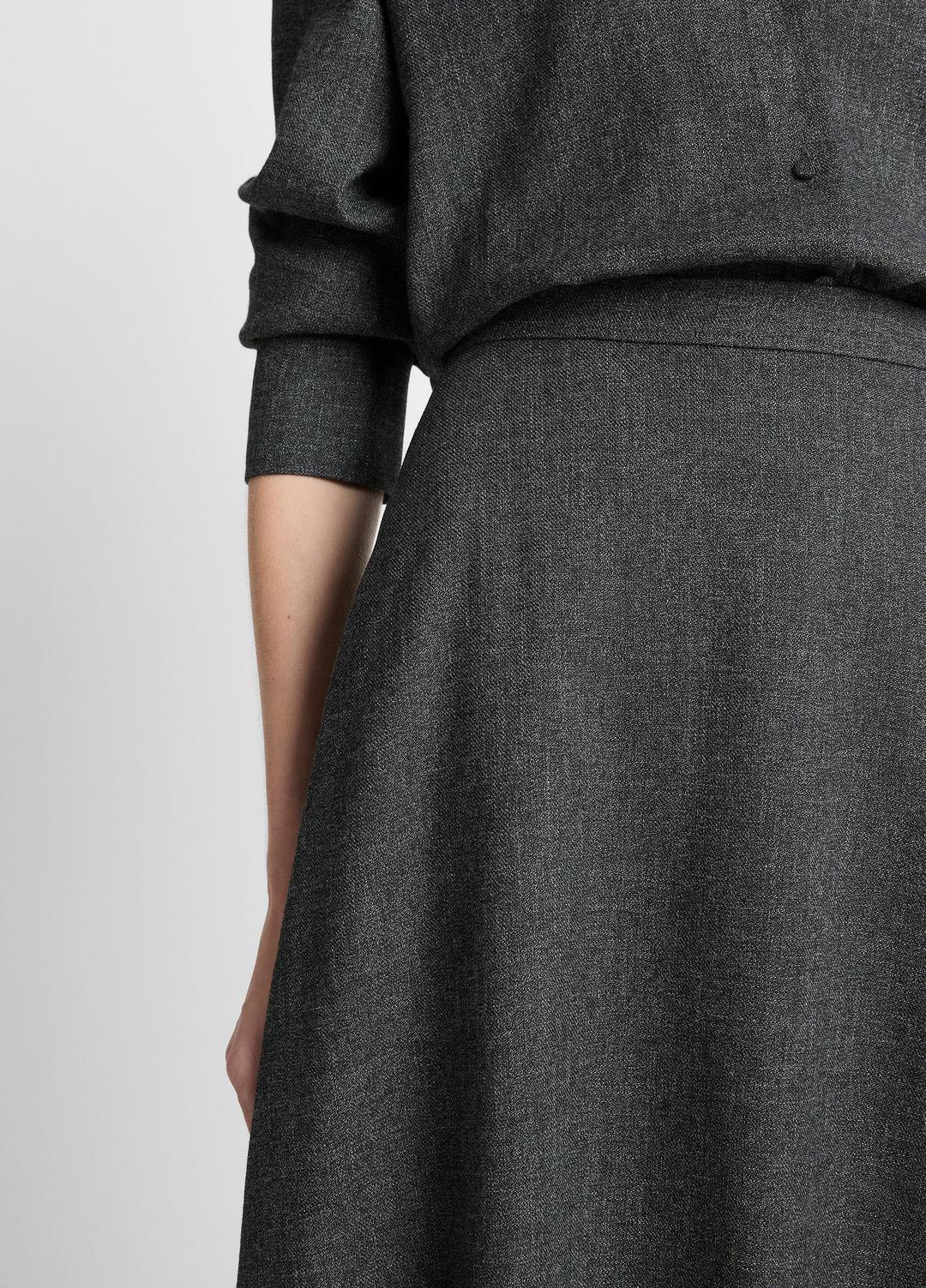 Italian Jaspe Full Skirt in Skirts - MEDIUM HEATHER GREY | VINCE Women