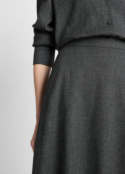 Italian Jaspe Full Skirt in Skirts - MEDIUM HEATHER GREY | VINCE Women
