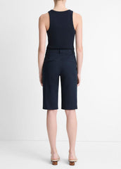 Italian Stretch-Cotton Chino Short in Shorts - COASTAL BLUE | VINCE Women