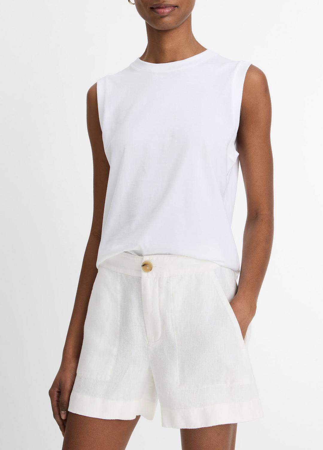 Hemp Short in Shorts - OFF WHITE | VINCE Women